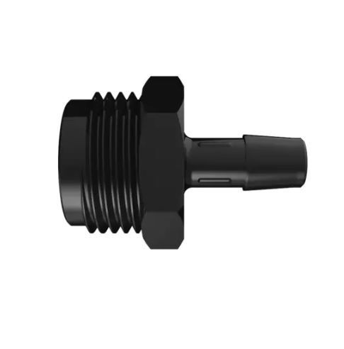 Garden Hose Adapter 3/4 GH x 3/8 ID in Black Nylon