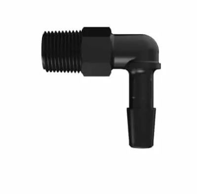 Black Nylon L 1/8BSPT x 1/4ID