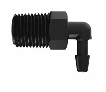 1/4-18 NPT to 3/16 Barbed Elbow