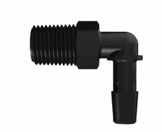 Black Nylon L 1/4BSPT x 5/16ID