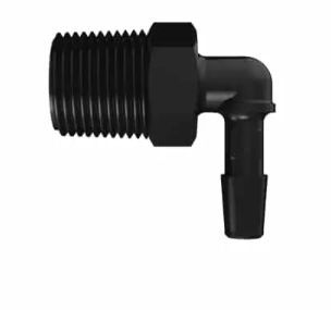 Black Nylon L 3/8BSPT x 1/4ID