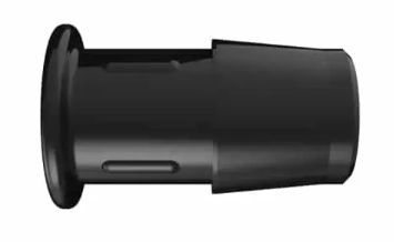 Plug 1/2 ID Black Nylon