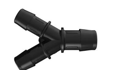 Reduction Y 5/8 x 3/4 ID in Black Nylon