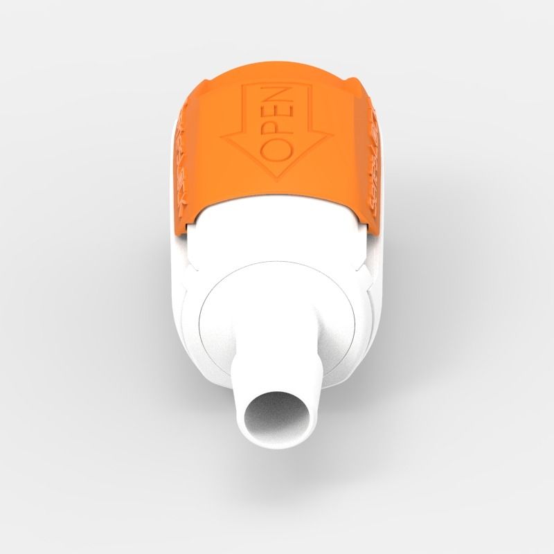 Schlauchtüllen-Schnellkupplung Large (1), weiblich, mit Ventil, 1/2, Acetal (AC) - Buna-N, Feder: Nicht-Metallisch