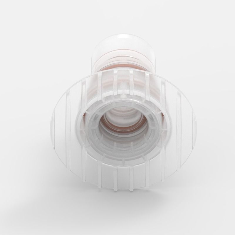 Anschlussplatten-Schnellkupplung Large (3), männlich, mit Ventil, Non-Animal Derived Polypropylene (PP) - Buna-N, Feder: Nicht-Metallisch, 8402