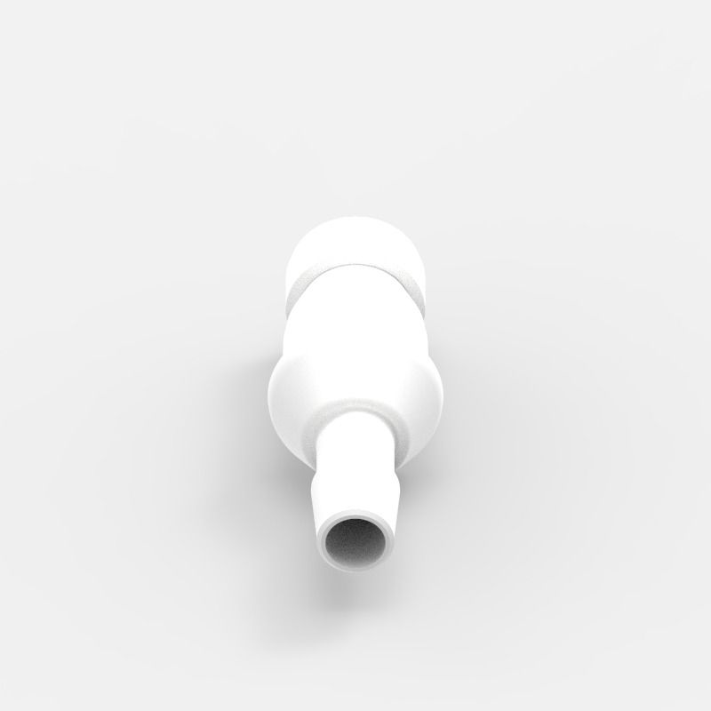 Schlauchtüllen-Schnellkupplung Medium (3), männlich, mit Ventil, 3/8, Acetal (AC) - Buna-N, Feder: Nicht-Metallisch