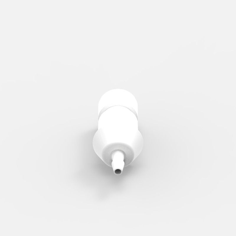 Schlauchtüllen-Schnellkupplung Small (1), männlich, mit Ventil, 1/8, Acetal (AC) - Buna-N, Feder: Nicht-Metallisch