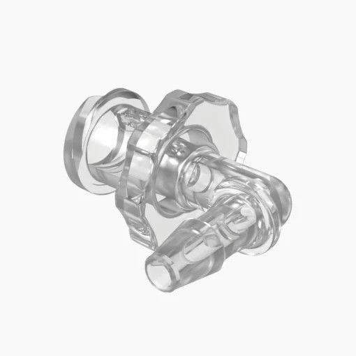Luer Female Elbow with 1/8 Barb in CVU - QC