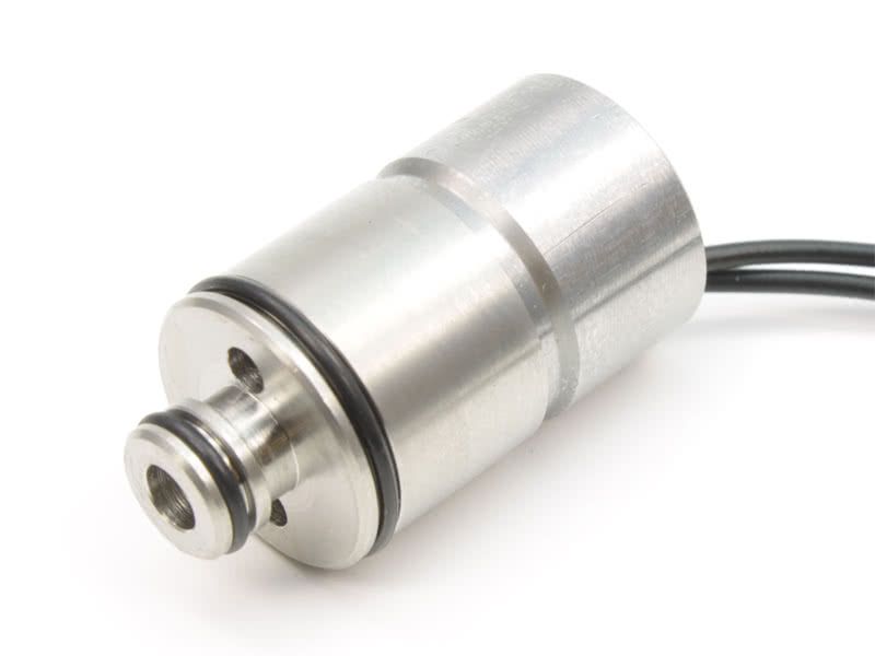 &Oslash;15,0mm Plattenanker Mikro-Magnetventil VA 304-508 2,0/2,1mm 24VDC, FPM