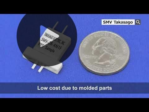 Miniaturventil 0,8mm NW - PPS + FPM - Schlauchtülle - SMA Aktor