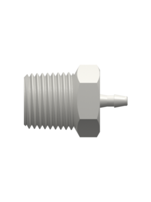Threaded NPT Fitting 1/8-27 NPT Thread to Barb, 1/16