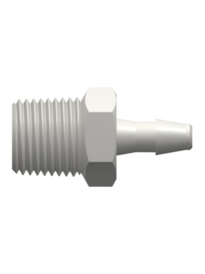 Threaded NPT Fitting 1/8-27 NPT Thread to Barb, 1/8