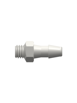 Threaded UNF Fitting 10-32 UNF Thread to Barb, 1/8