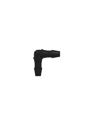 Tube to Tube Fitting Elbow Tube Fitting with Barbs, 1/16