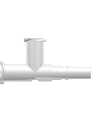 Luer Other Fitting Female Luer Thread Style (2) to Male Luer Tee (May be used with separate rotating lock ring; FSLLR), Animal-Free Natural Polypropylene