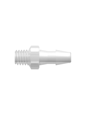 Threaded Fitting 10-32 Special Tapered Thread to Barb, 1/8