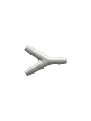 Tube to Tube Fitting Y Tube Fitting with Barbs, 1/16