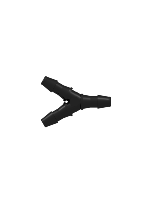 Tube to Tube Fitting Y Tube Fitting with Barbs, 1/16
