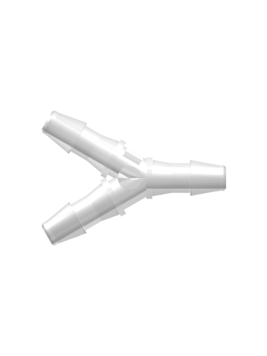 Tube to Tube Fitting Y Tube Fitting with Barbs, 3/32