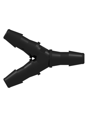 Tube to Tube Fitting Y Tube Fitting with Barbs, 1/8