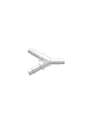Tube to Tube Fitting Y Tube Fitting with Barbs, 1/16