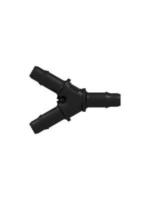 Tube to Tube Fitting Y Tube Fitting with Barbs, 3/32