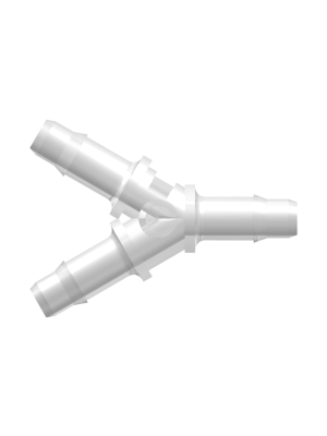Tube to Tube Fitting Y Tube Fitting with Barbs, 1/8