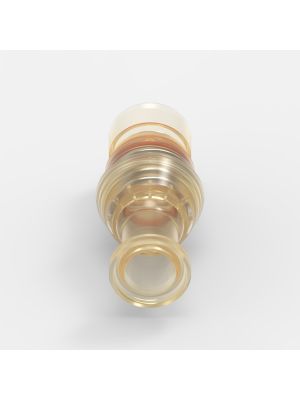 Sanitary Flange-Schnellkupplung Large (2), männlich, mit Ventil, 3/4