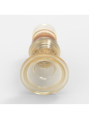 Sanitary Flange-Schnellkupplung Large (3), männlich, mit Ventil, 1 1/2