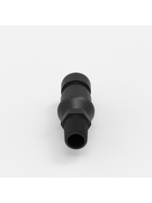 Gewinde-Schnellkupplung Medium (2), männlich, mit Ventil, 1/4