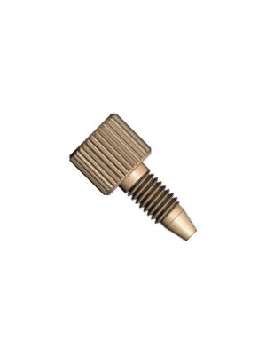 PEEK Tool-free Fitting gerändelter Kopf einteilig - 10-32 UNF konisch