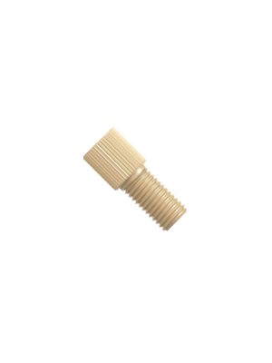PEEK Tool-free Fitting kompakt gerändelter Kopf 10-32 UNF konisch