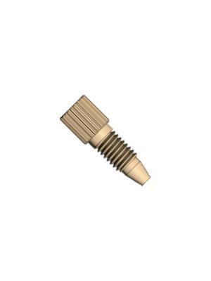 PEEK Tool-free Fitting gerändelter Kopf einteilig kompakt - 10-32 UNF konisch