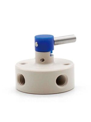 Manuelles 3-Wege PEEK Umschalt-Ventil