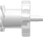 Female Luer Fitting Female Luer Thread Style to Barb, 1/16 (1.6 mm) ID Tubing, White Nylon