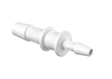 Reduction Coupler 1/4 ID x 1/8 ID in White Nylon