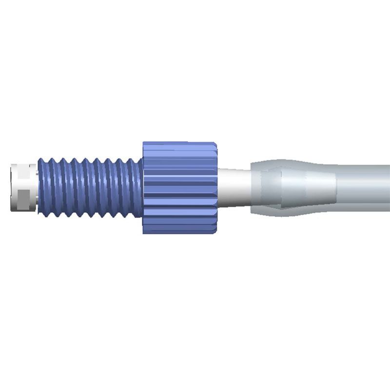 Gewindefitting 1/4-28UNF Bottom Sealing Rotating - 1/16 (1,6mm) ID - Polypropylene