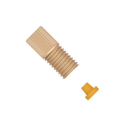 PEEK 1/4-28UNF Flangeless Fitting Kompakt - 1,6mm OD Ferrule Set