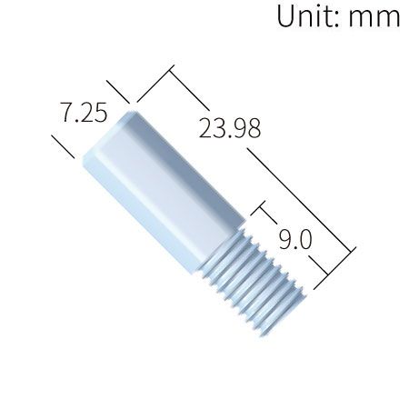 Fitting mit 5/16 Hex Kopf, 1/4-28UNF für 2,5 / 3,0 / 3,2mm AD-Schläuche, PP