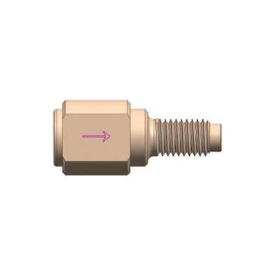 PEEK Einlass-Rückschlagventil mit O-Ring & Feder – 1/4-28 UNF - 0,5mm