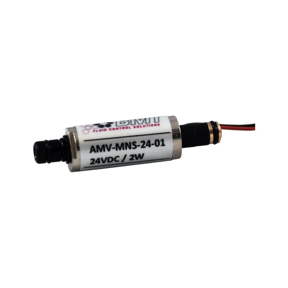 Axial Inline-Mikroventil, Kunststoff mit Messingeinsätzen, NBR, O-Ring