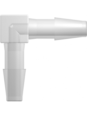Tube to Tube Fitting Elbow Connector with Classic Series Barbs, 1/4