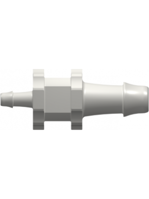 Tube to Tube Fitting Straight Through Reduction Tube Fitting with 500 Series Barbs, 3/16