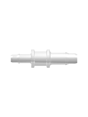 Tube to Tube Fitting Straight Through Reduction Tube Fitting with Barbs, 1/8