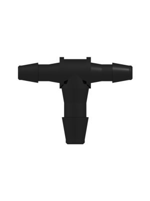 Tube to Tube Fitting Tee Reduction Tube Fitting with Barbs, 3/32