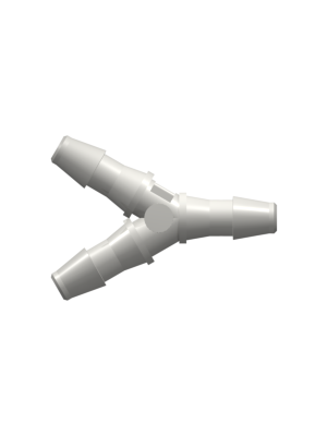Tube to Tube Fitting Y Tube Fitting with Barbs, 3/32