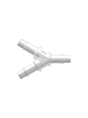 Tube to Tube Fitting Y Tube Fitting with Barbs, 3/32
