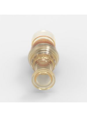 Sanitary Flange-Schnellkupplung Large (1), männlich, mit Ventil, 3/4