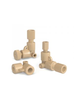 PEEK L-Adapter mit Innengewinde