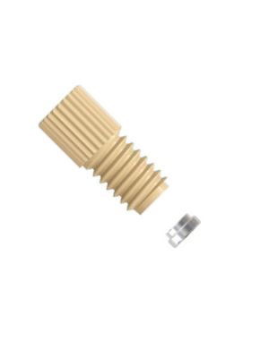 Ultra Mini PEEK Flanged Fitting - zweiteiliges Set - 6-40 UNF